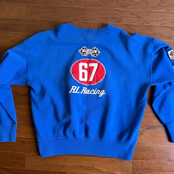 Ralph Lauren Blue Motor Racing Crewneck Sweater - Picture 3 of 8